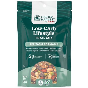 Higher Harvest by H-E-B Low-Carb Lifestyle Trail Mix - Pepitas & Edamame, 9 oz