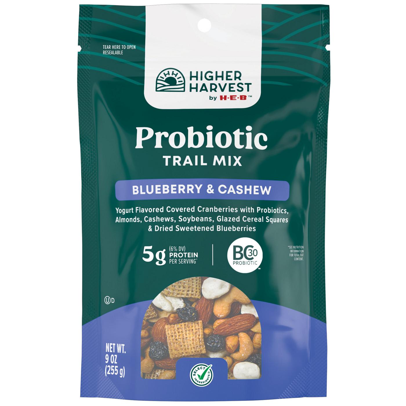 Higher Harvest by H-E-B Probiotic Trail Mix - Blueberry & Cashew; image 1 of 6