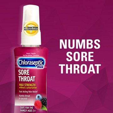 Chloraseptic Max Sore Throat Spray - Wild Berries, 4 oz