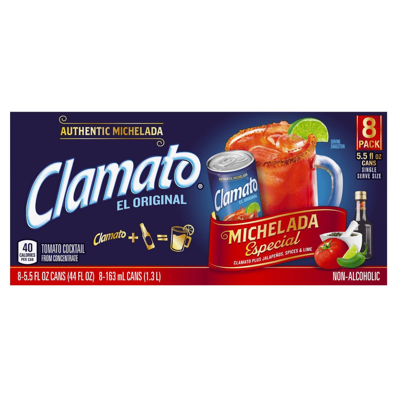 Clamato El Original Michelada Especial 5.5 oz Cans - Shop Beer & Wine at  H-E-B