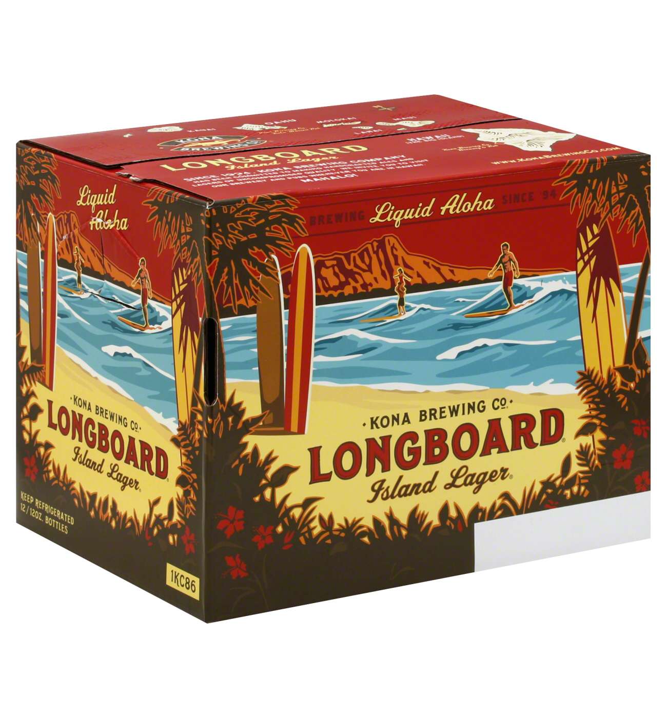 Kona Longboard Island Lager Beer 12 oz Bottles; image 1 of 3