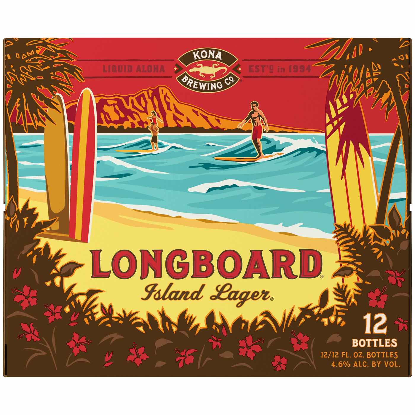 Kona Longboard Island Lager Beer 12 oz Bottles; image 3 of 3