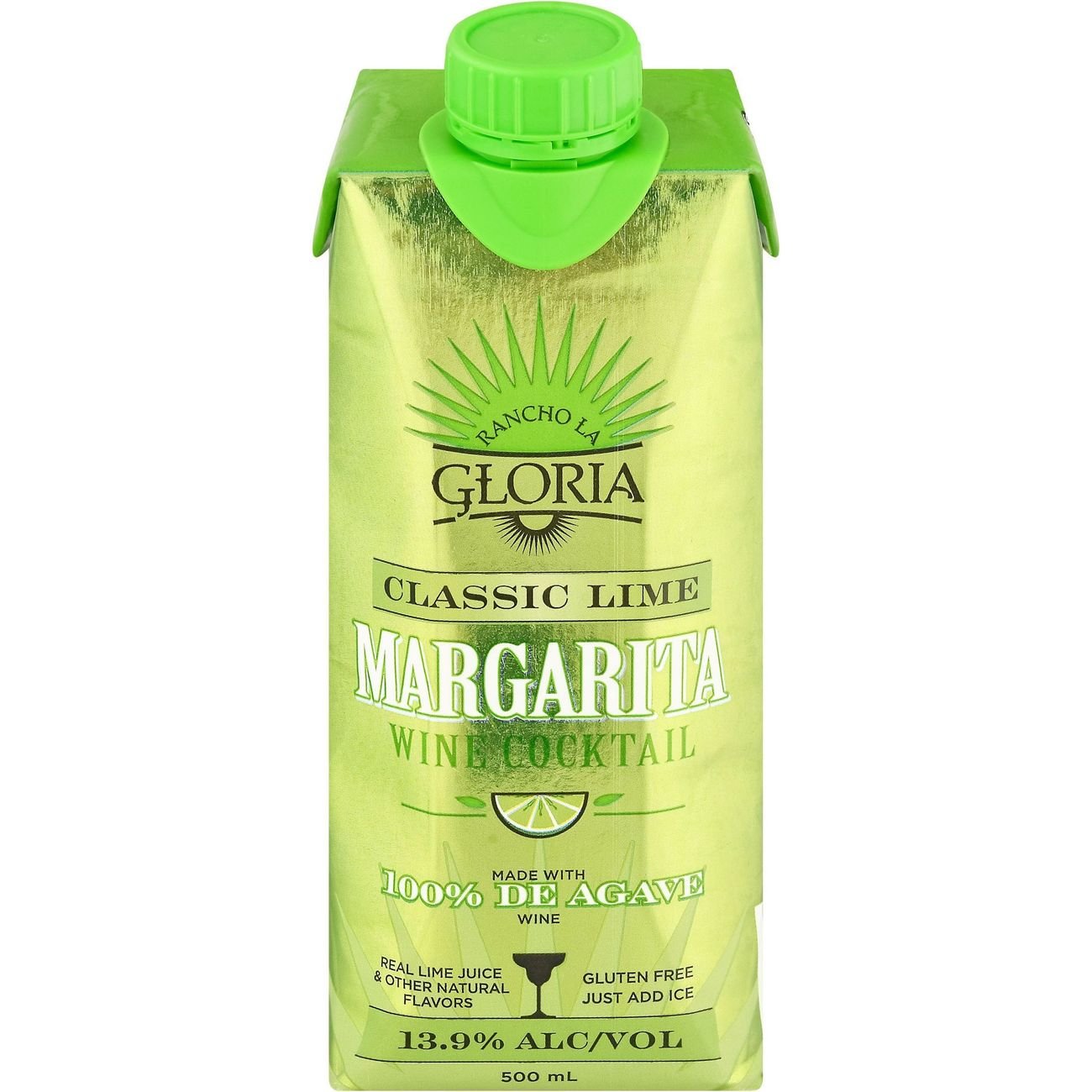 Rancho La Gloria Margarita Classic Lime Wine Cocktail, 500 mL