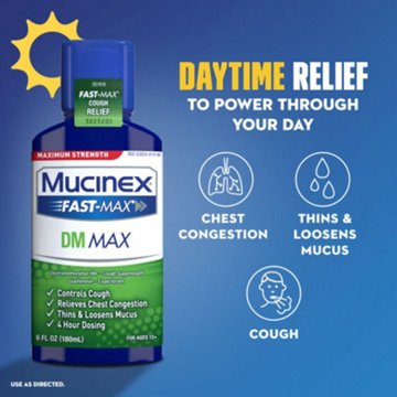 Mucinex FAST-MAX DM Max & Nightshift  Cold & Flu