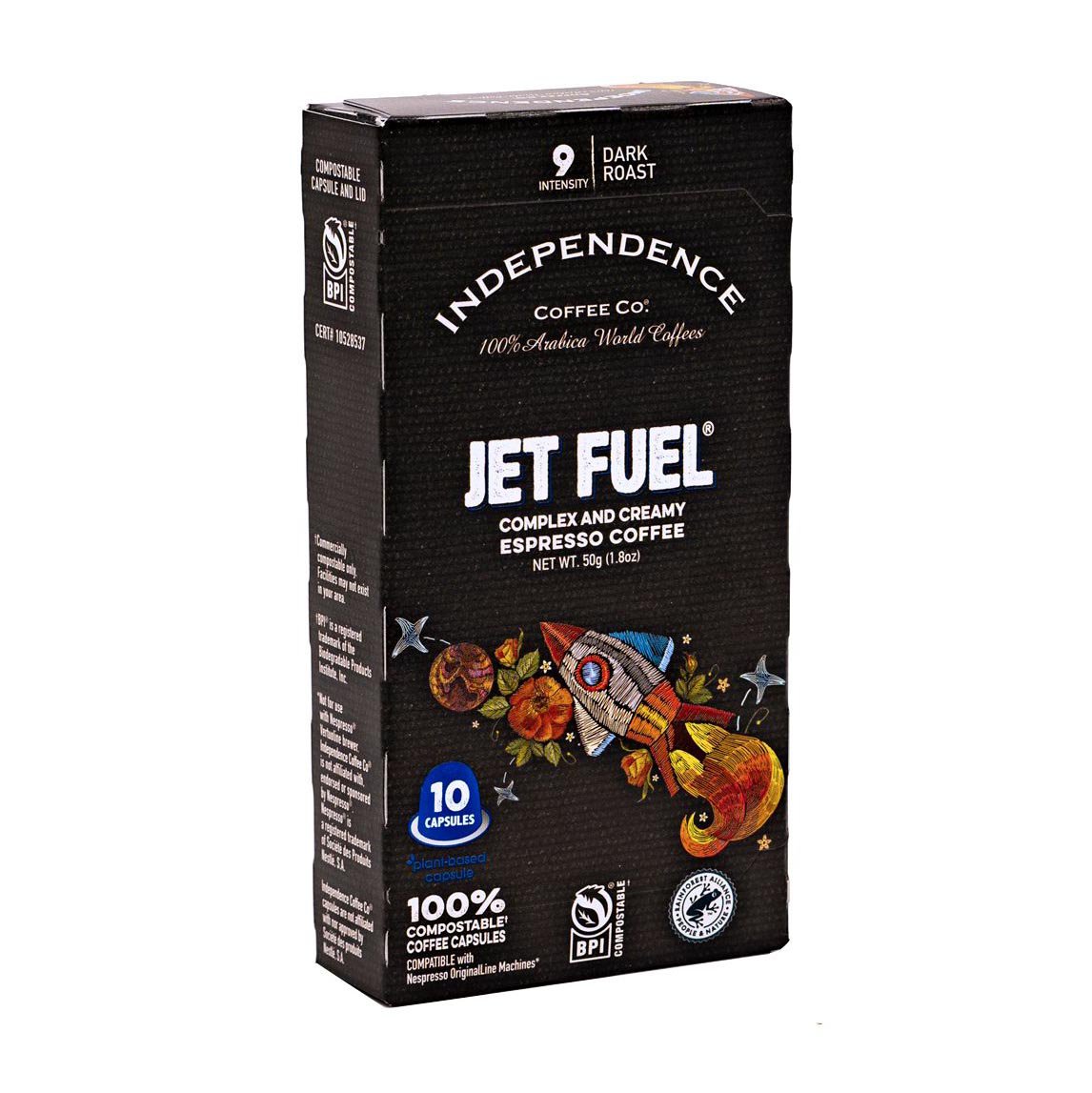 Independence Coffee Jet Fuel Dark Roast Coffee Capsules Shop Coffee