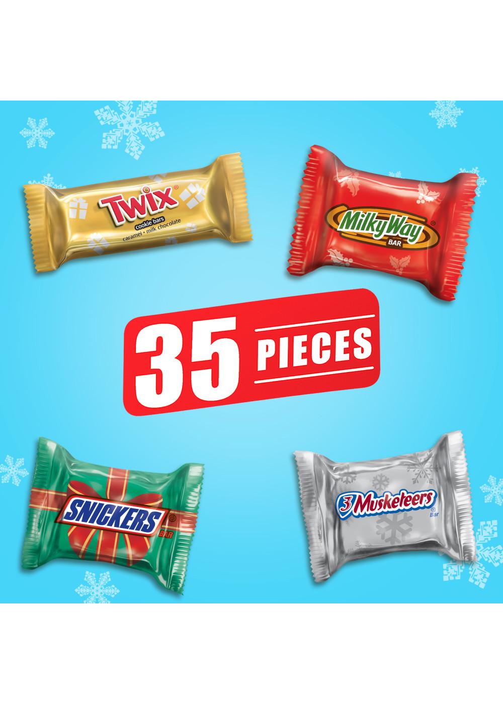 Snickers, Twix, Milky Way & 3 Musketeers Assorted Minis Chocolate Holiday Candy; image 4 of 7