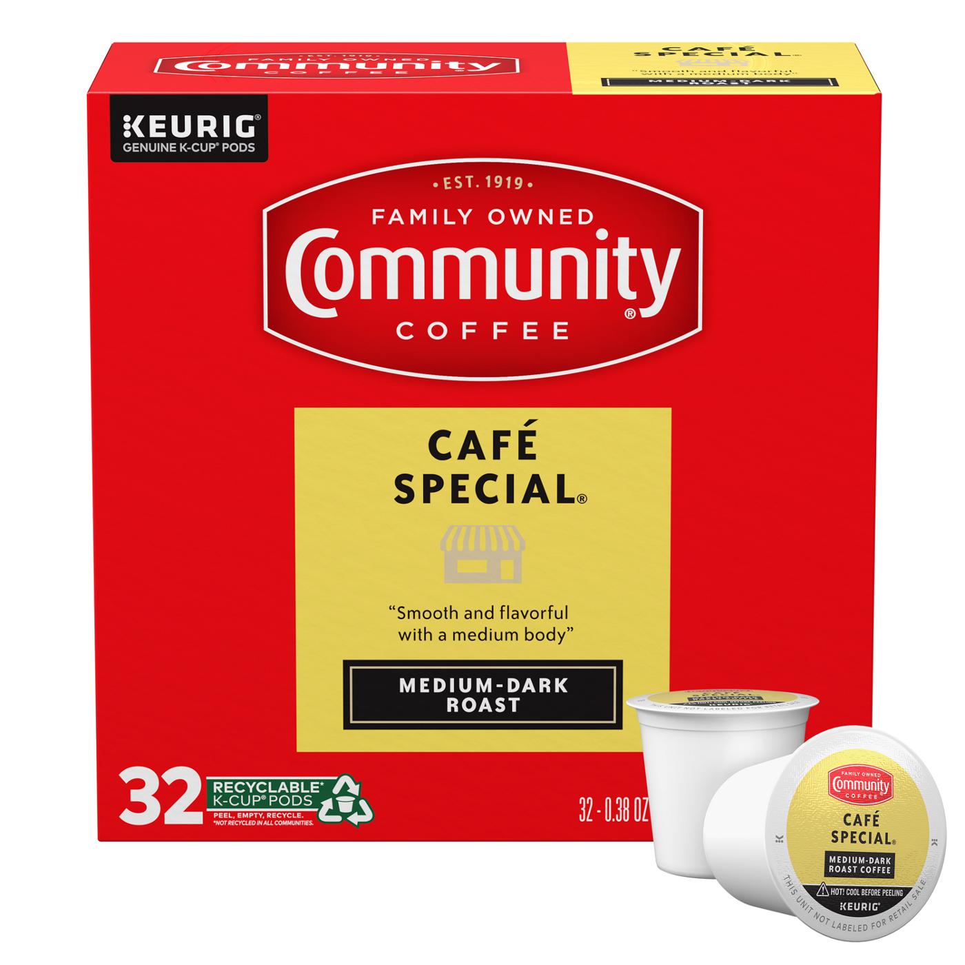 Community Coffee Café Special Medium Dark Roast Single Serve Coffee K Cups; image 2 of 9