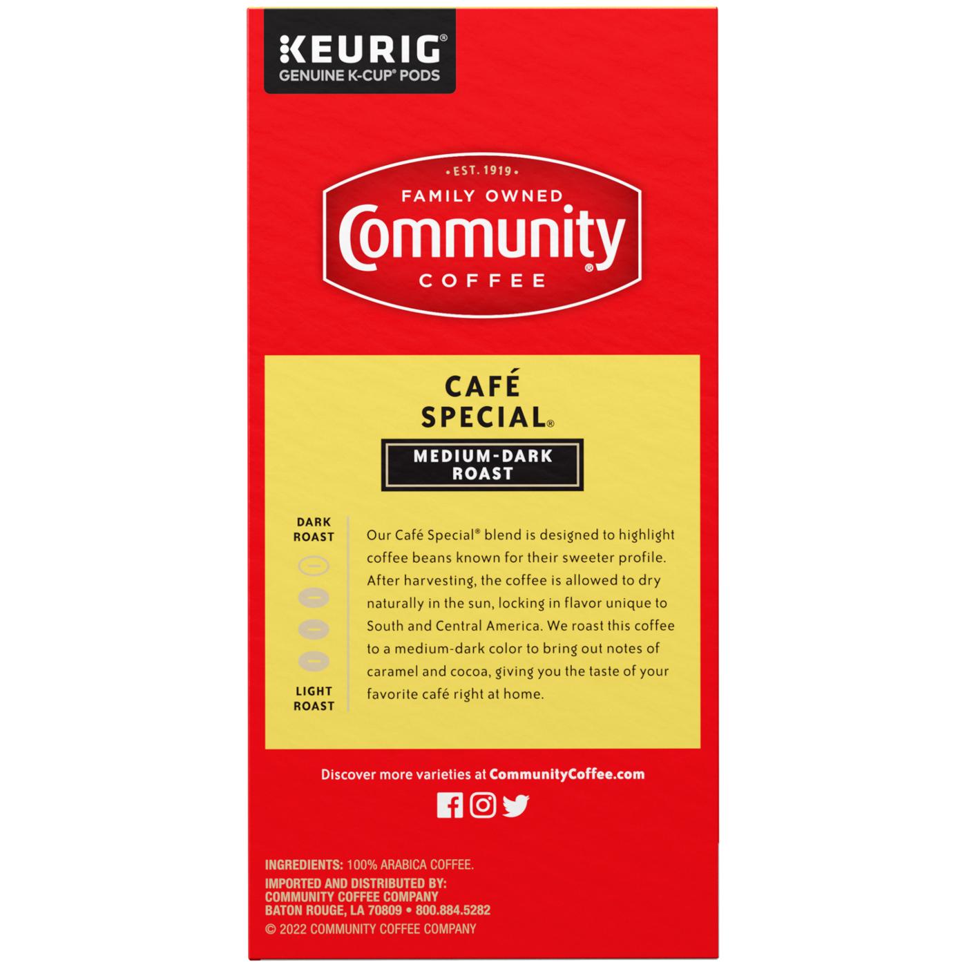 Community Coffee Café Special Medium Dark Roast Single Serve Coffee K Cups; image 7 of 9