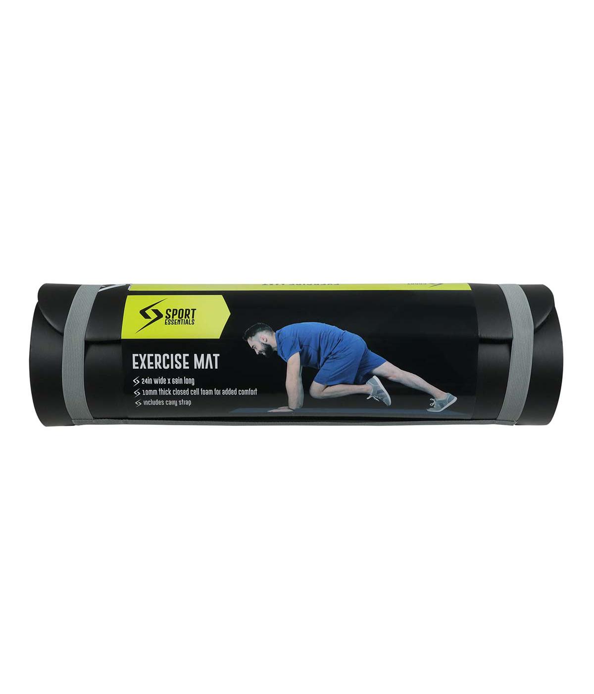 Sport Essentials Black Exercise Mat, 10mm; image 2 of 2