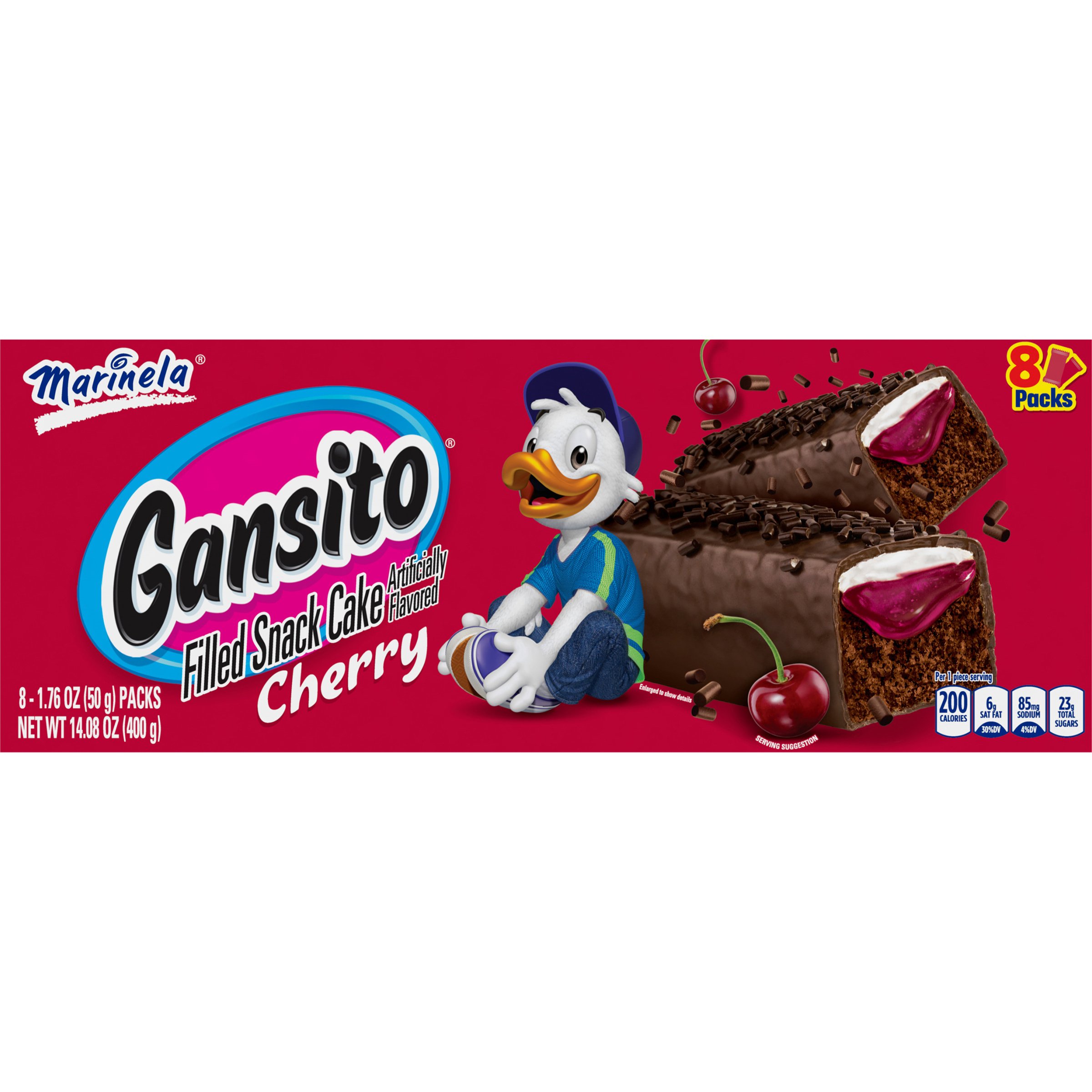 Marinela Gansito Cherry Filled Snack Cakes - Shop Snack Cakes At H-E-B