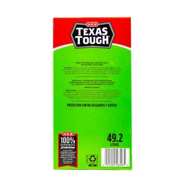 H-E-B Texas Tough Tall Kitchen Flex Trash Bags, 13 Gallon, 45 ct