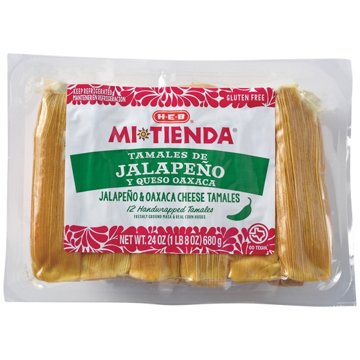 H-E-B Mi Tienda Jalapeno Oaxaca Cheese Tamales de Jalapeno y Queso, 12 ct