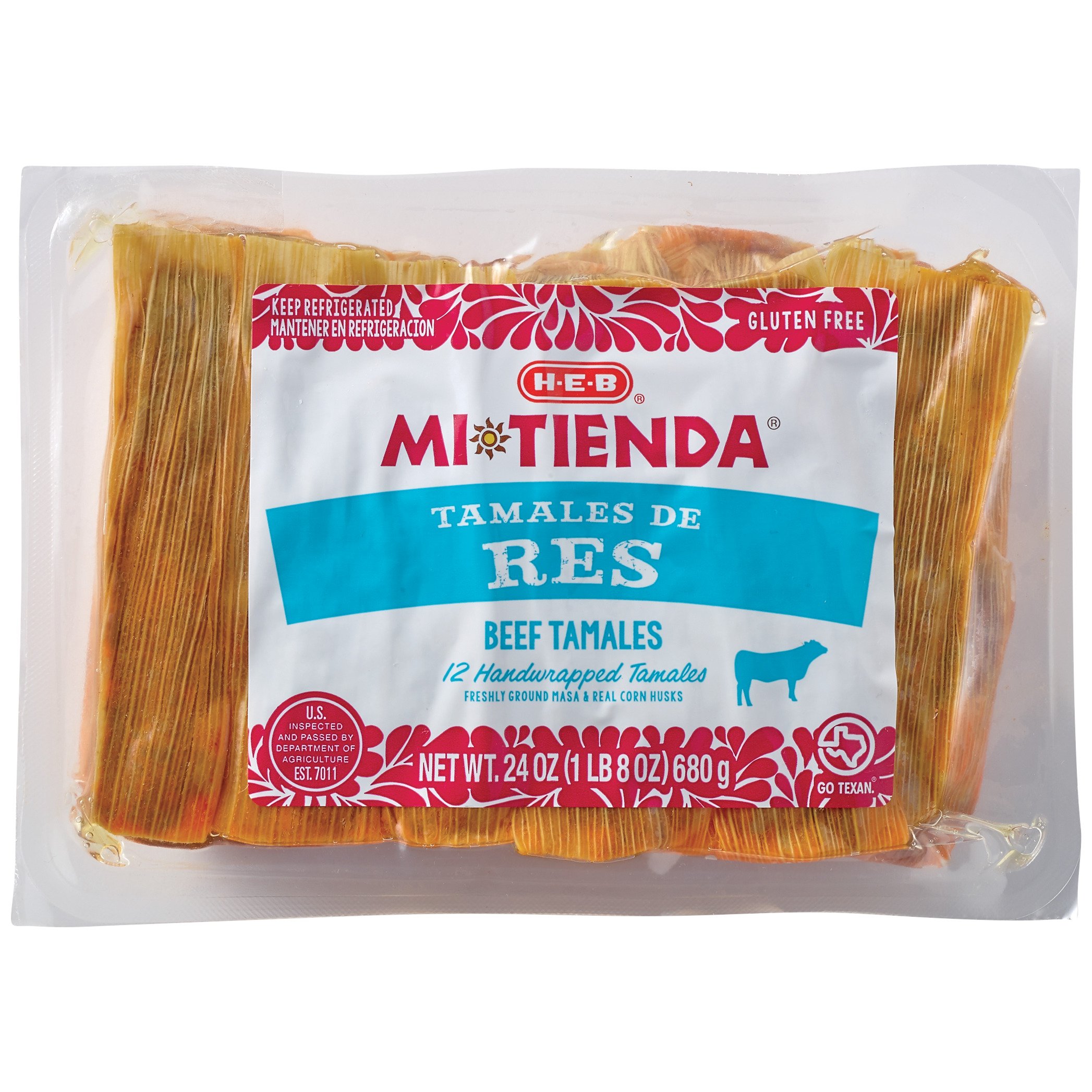 H-E-B Mi Tienda Beef Tamales de Res, 12 ct