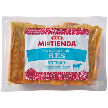 H-E-B Mi Tienda Beef Tamales de Res, 12 ct