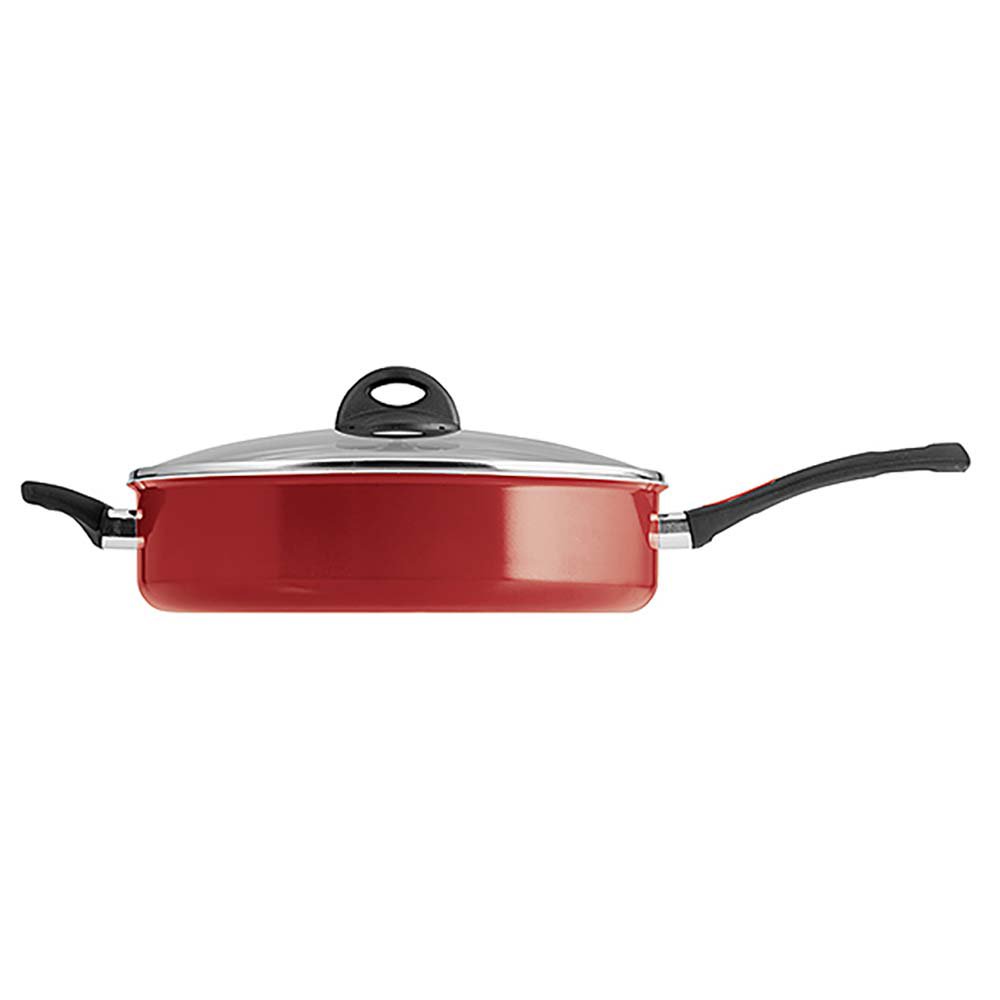 Tramontina NonStick Red Jumbo Cooker with Lid Shop Dutch ovens at HEB