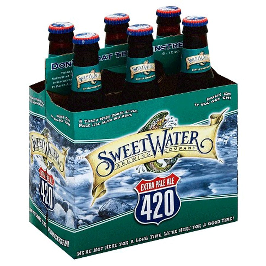 Sweet Water Brewing Company 420 Extra Pale Ale Beer 12 oz Bottles