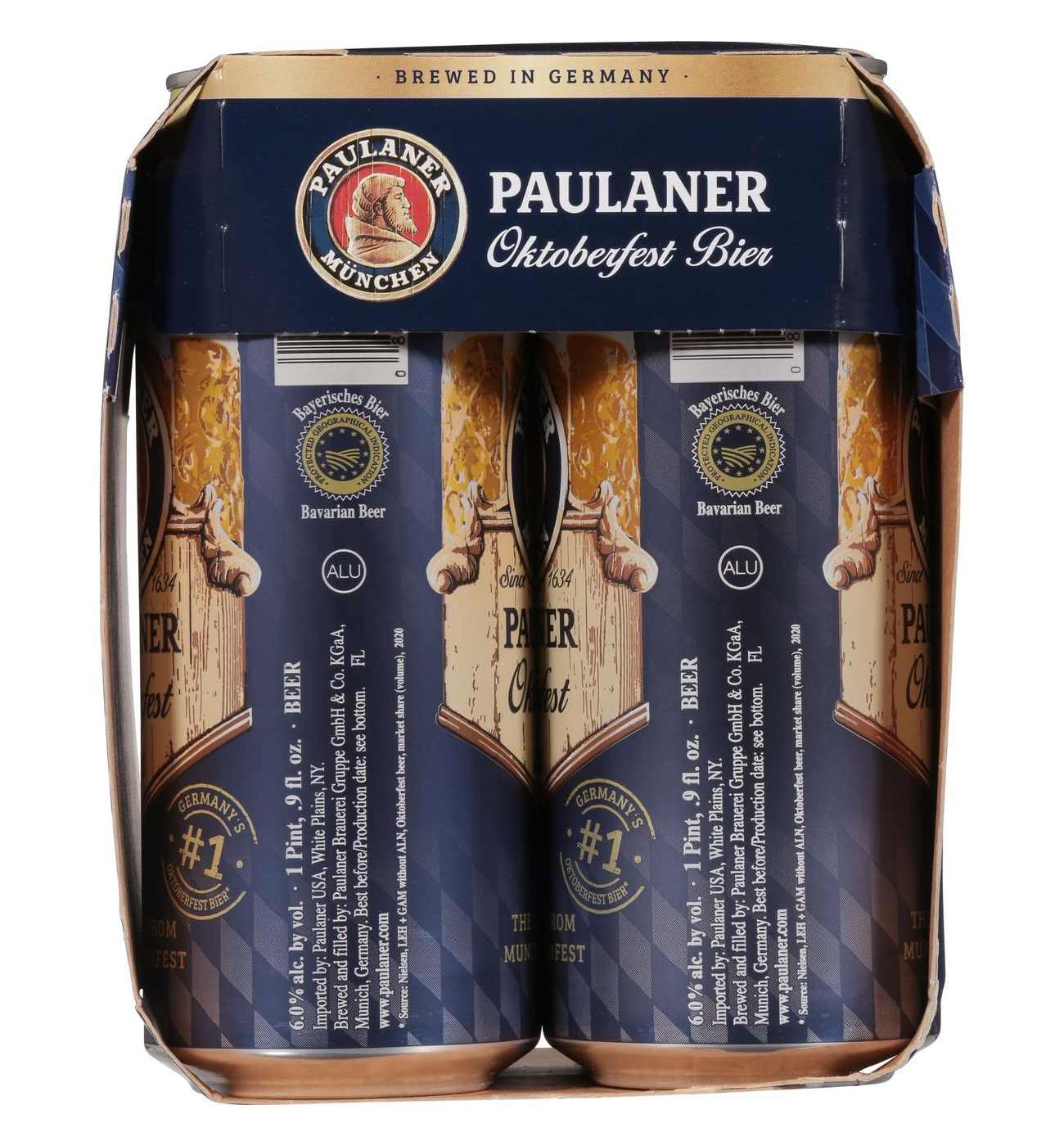 Paulaner Original Oktoberfest Bier German Beer 4 pk Cans; image 3 of 4