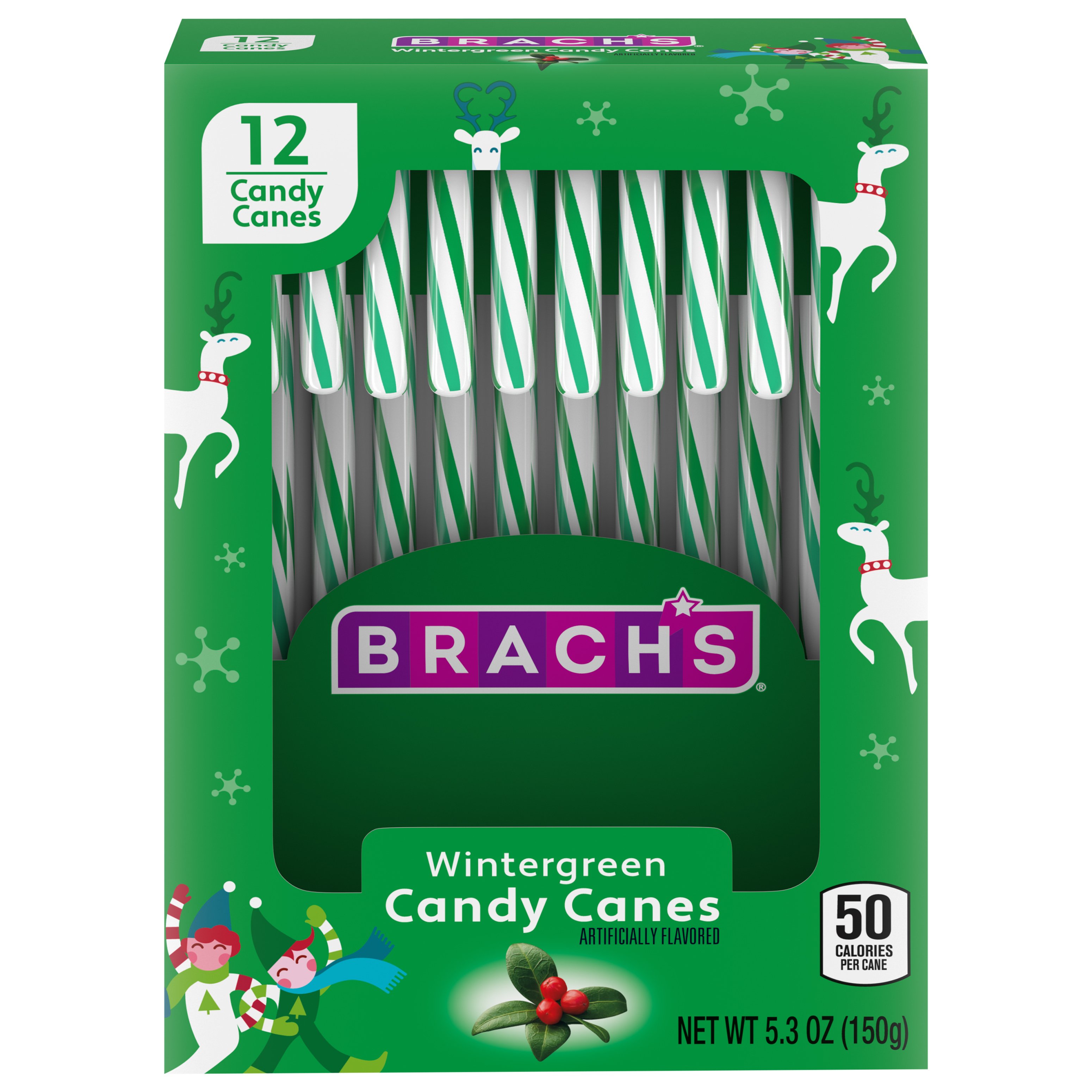 Brach's Wintergreen Flavor Candy Canes Shop Snacks & Candy at HEB