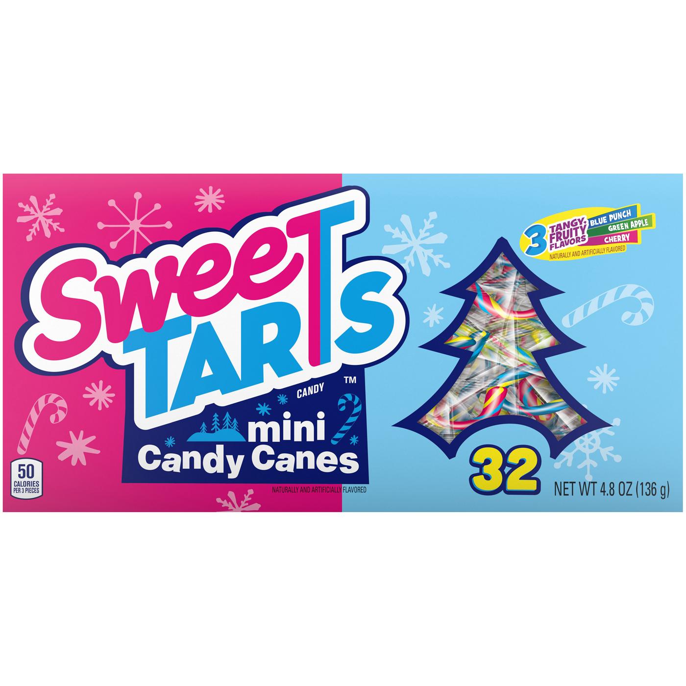 SweeTARTS Assorted Mini Christmas Candy Canes; image 1 of 3