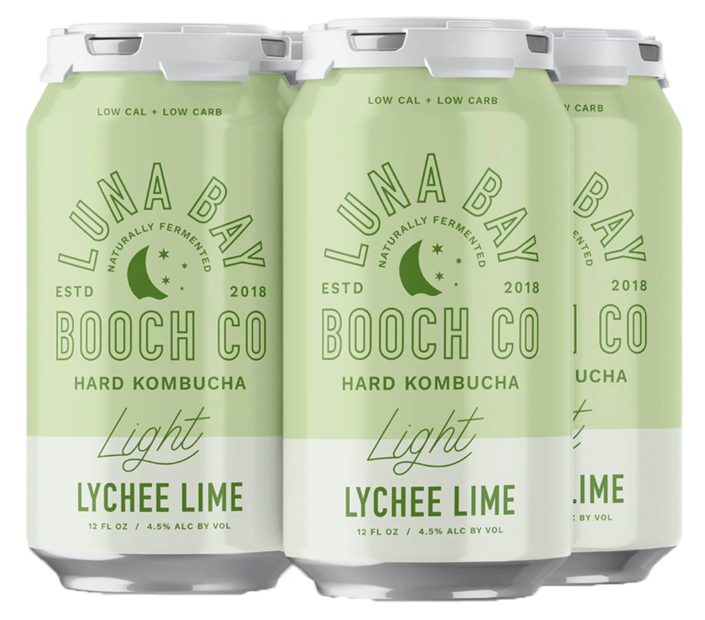 luna-bay-booch-co-light-lychee-lime-cans-shop-at-h-e-b