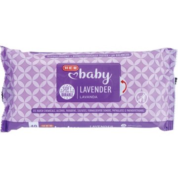 H-E-B Baby Travel Pack Wipes - Lavender