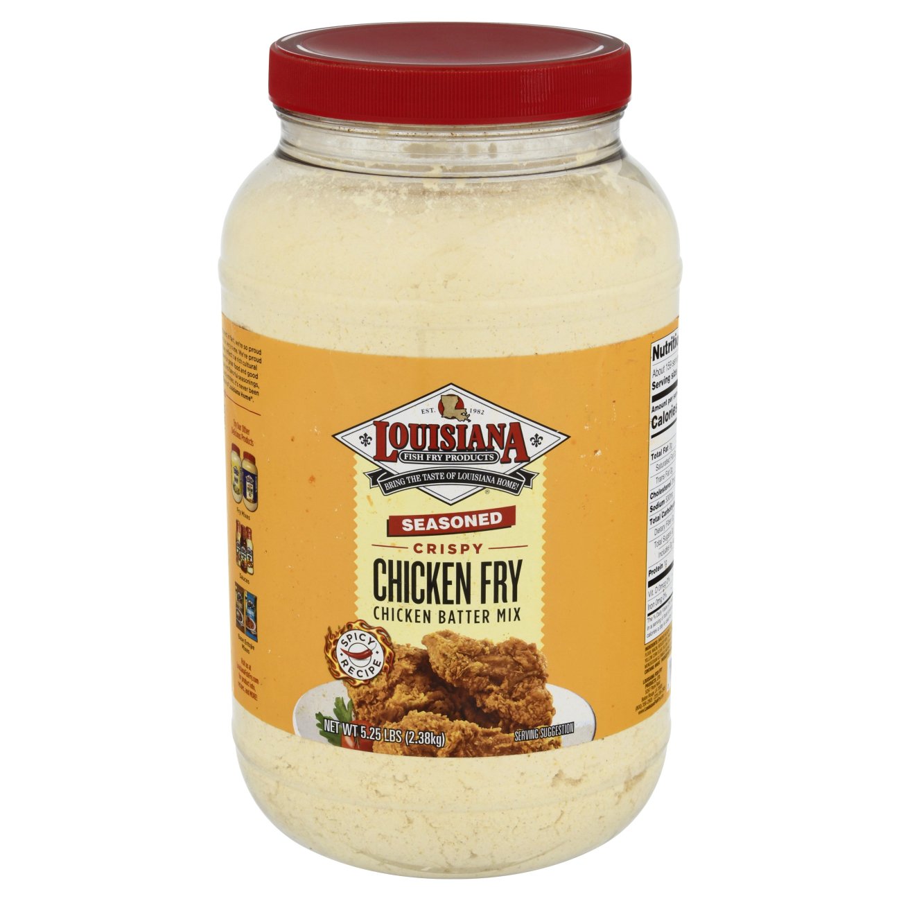 Louisiana Fish Fry Products Seasoned Crispy Chicken Fry Chicken Batter Mix - Shop Breading ...