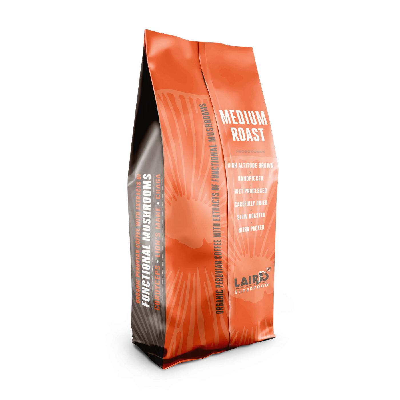 Laird Superfood Peruvian Functional Coffee Boost Medium Roast Ground