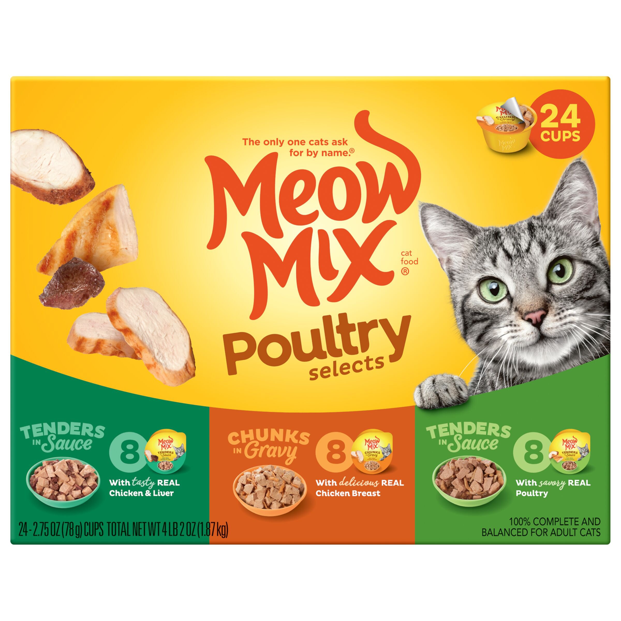 Meow mix savory 2025 morsels wet cat food