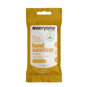 Everyone Hand Sanitizer Wipes - Coconut & Lemon