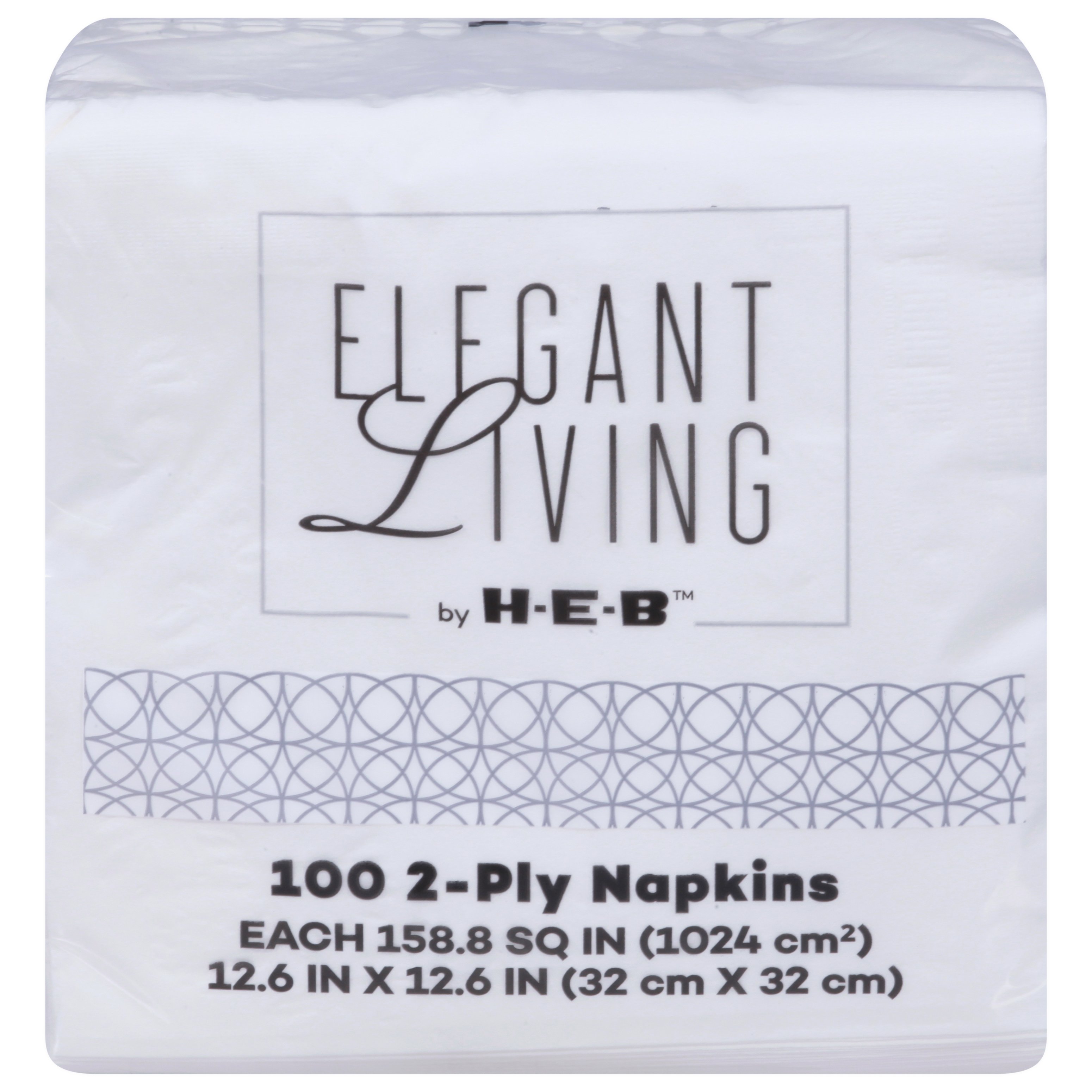 Elegant Living by H-E-B Paper Napkins - White - Shop Napkins & Table Cloths  at H-E-B