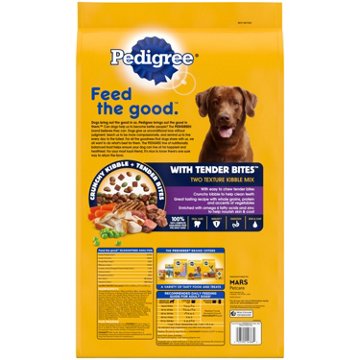 Pedigree With Tender Bites Complete Nutrition Adult Dry Dog Food - Chicken & Steak Flavor