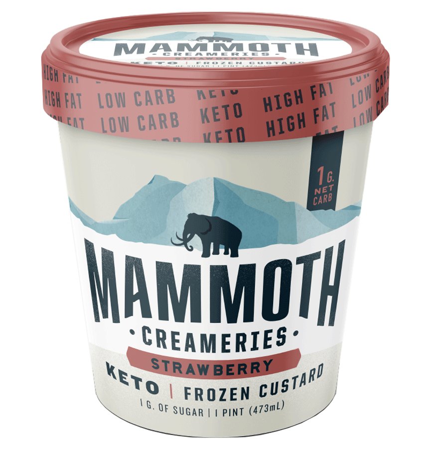 Mammoth Creameries Strawberry Keto Frozen Custard, 1 pt | Central