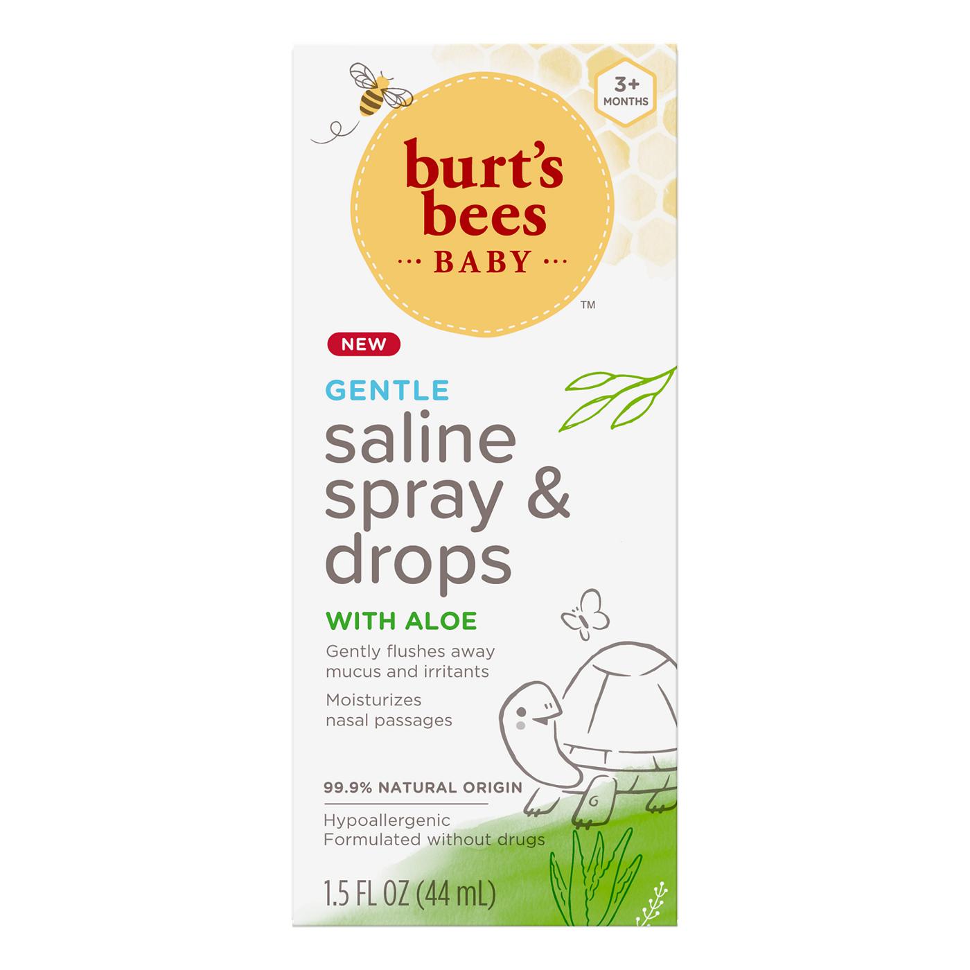 Burt's Bees Baby Gentle Saline Spray & Drops With Aloe Shop Cough