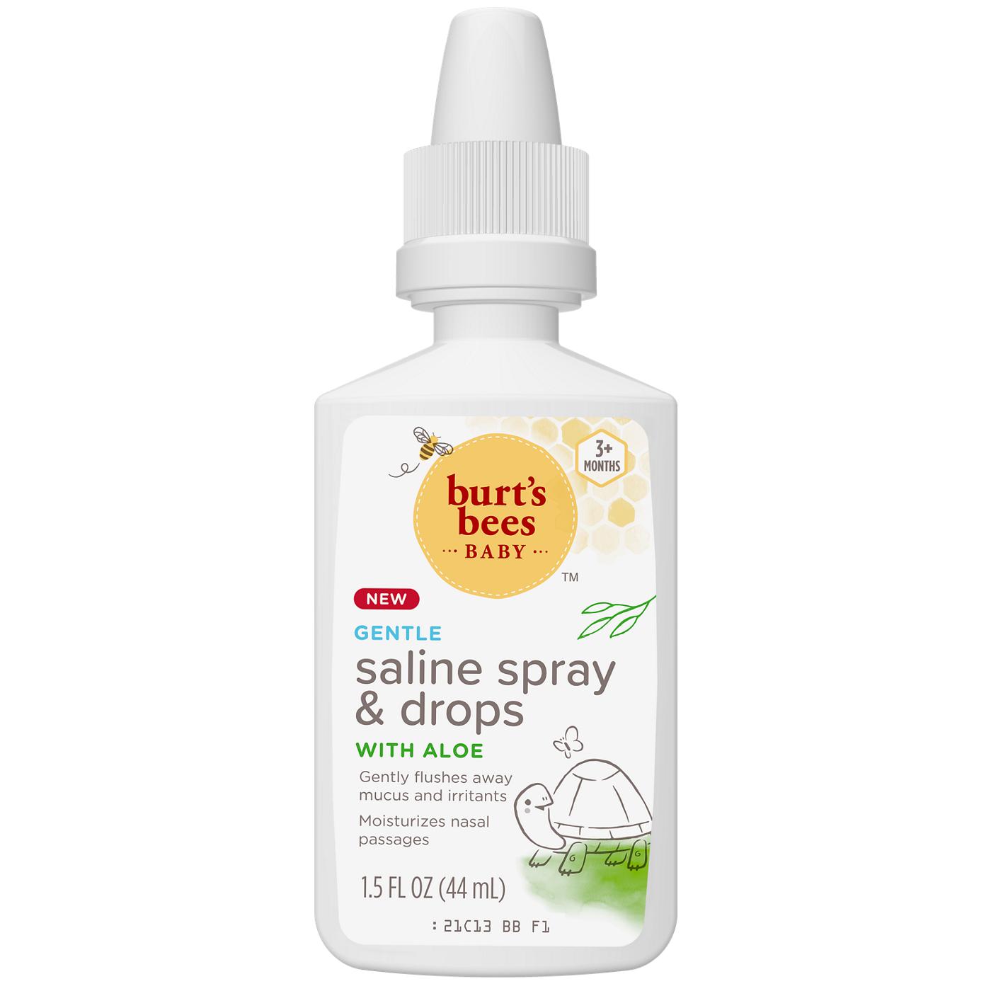 Burt's Bees Baby Gentle Saline Spray & Drops With Aloe Shop Cough