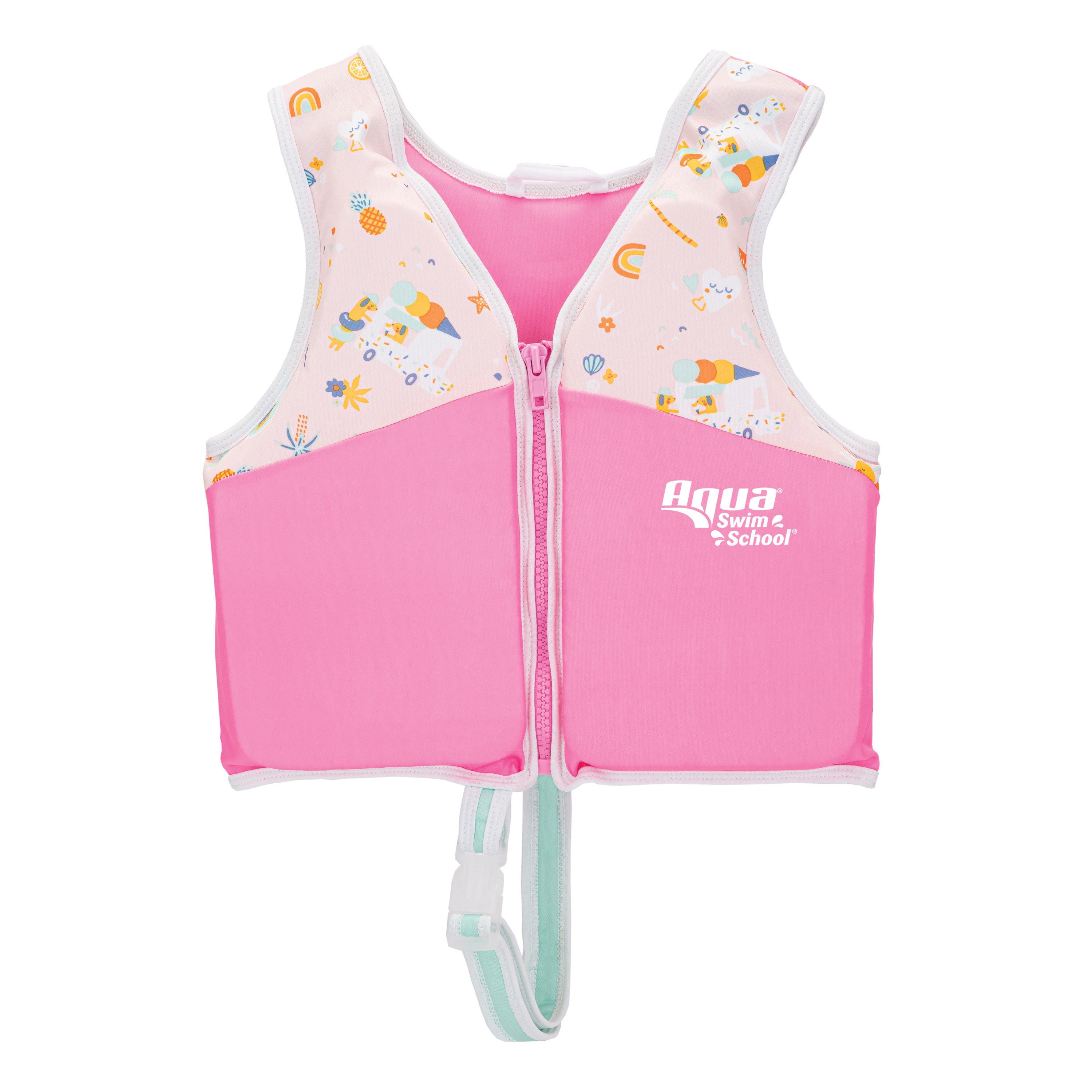 Leisure Trainer Vest with Safety Strap Pink - Floats at H-E-B
