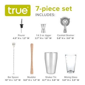 True Barware Set, 7 pc