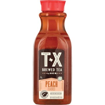 H-E-B TX Brewed Peach Tea, 52 oz