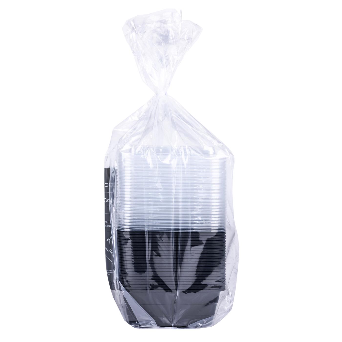 our goods Divided Disposable Food Containers & Lids, 25 pk; image 3 of 3