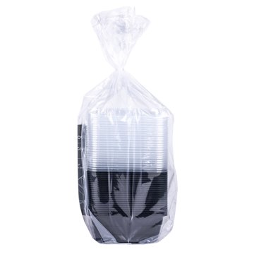 our goods Divided Disposable Food Containers & Lids, 25 pk, 34 oz