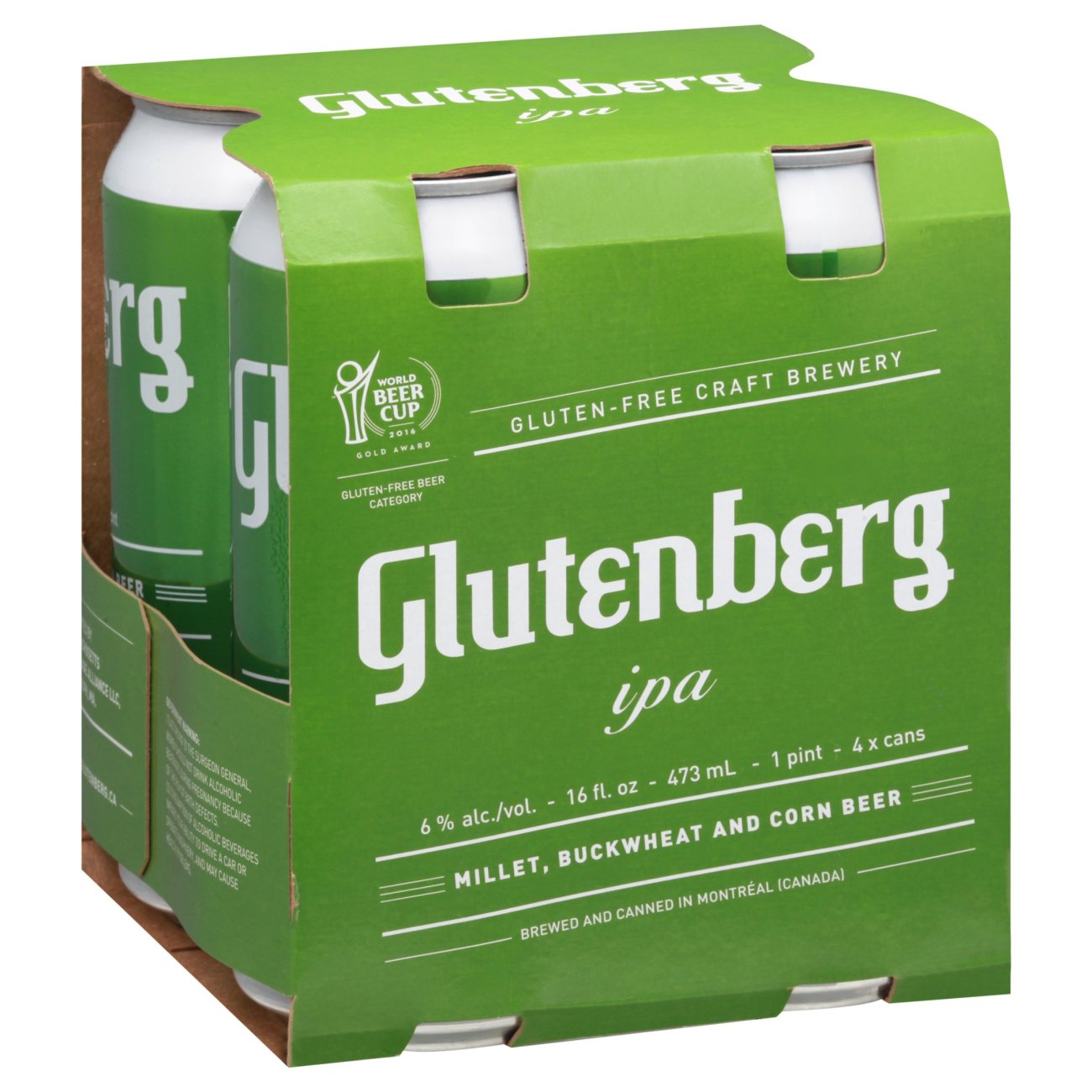 Glutenberg Gluten Free IPA Beer 16 oz Cans Shop Beer at HEB