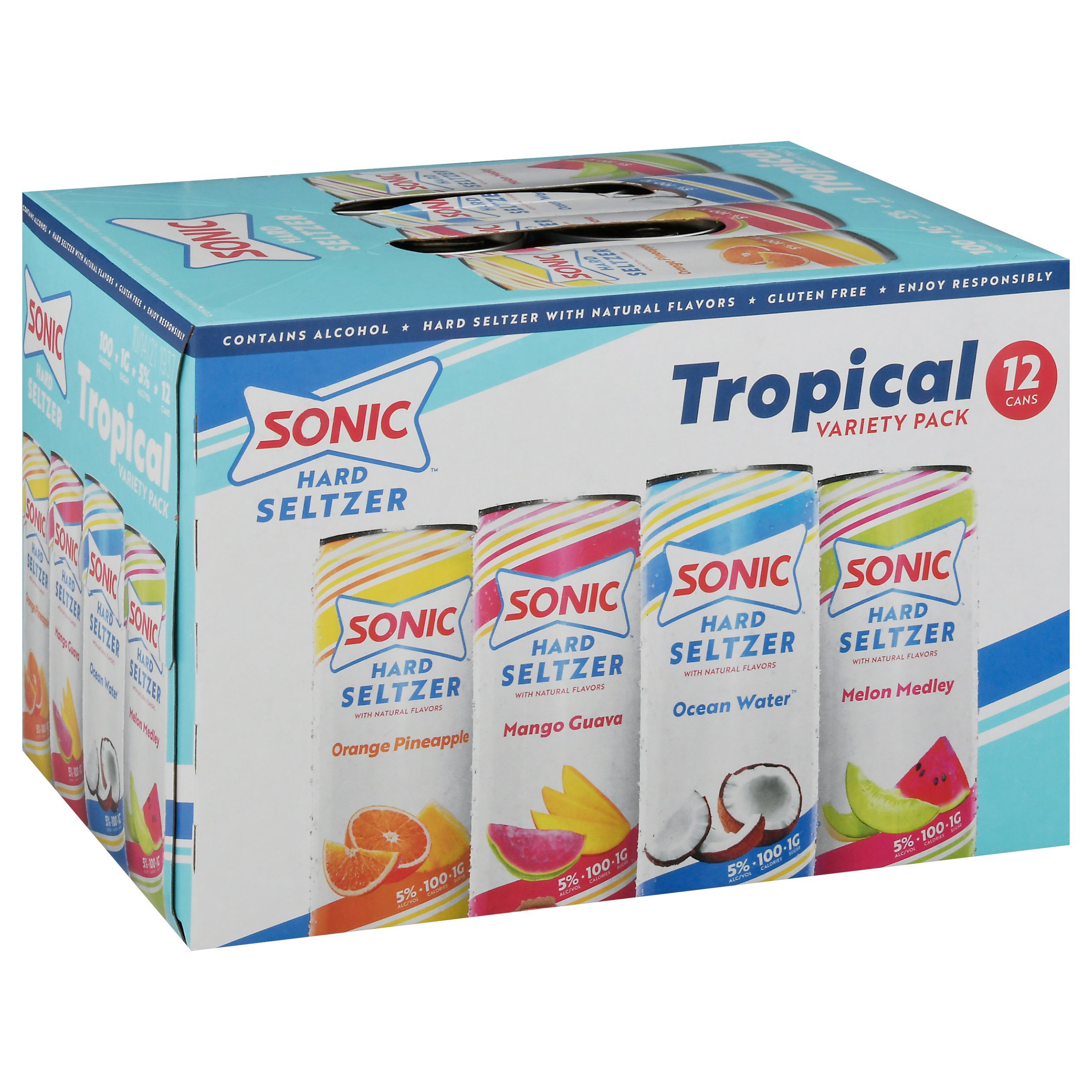 Sonic Hard Seltzer Tropical Variety Pack 12 pk Cans Shop Malt