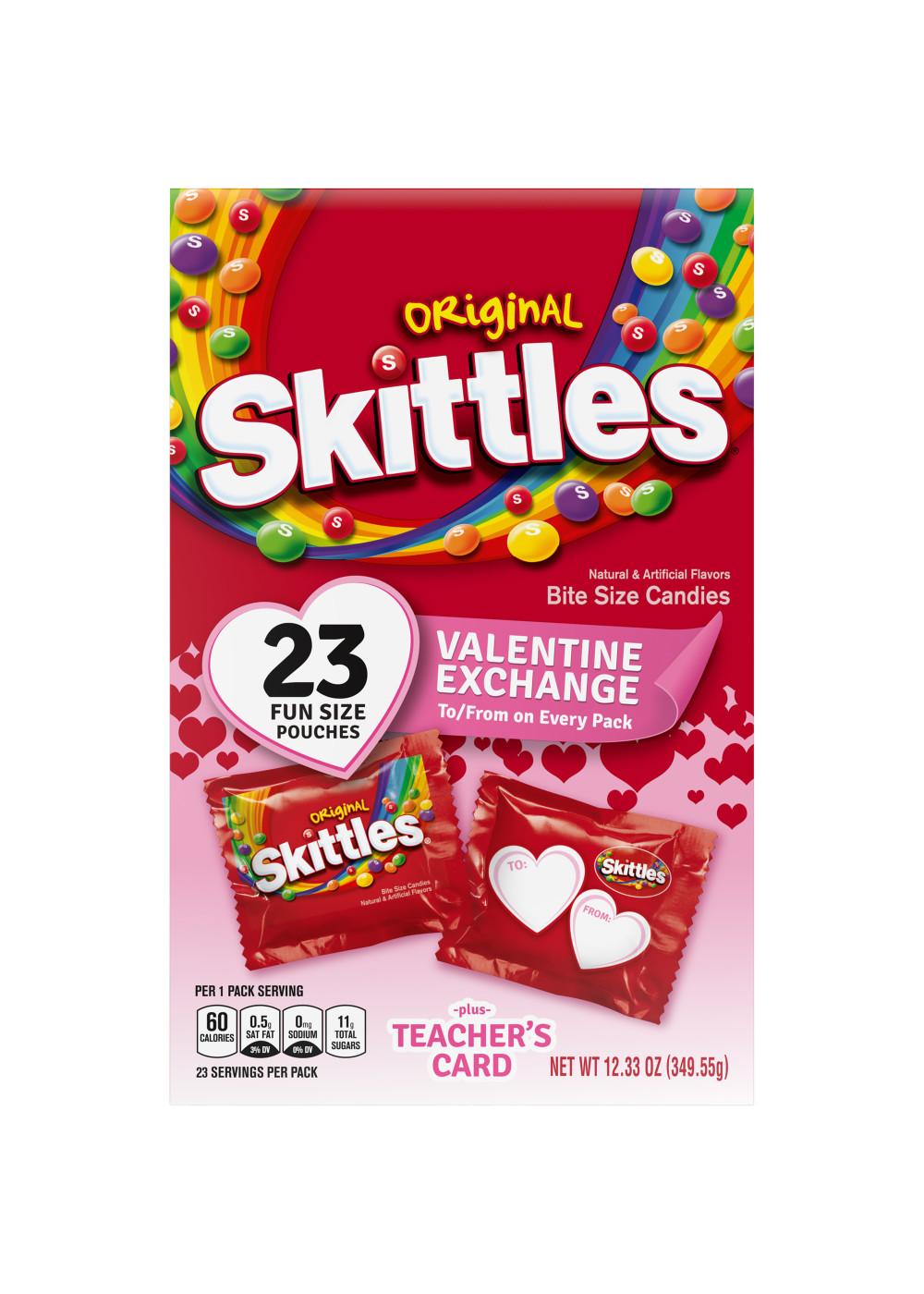 Skittles Original Fun Size Valentine's Exchange Candy; image 1 of 7