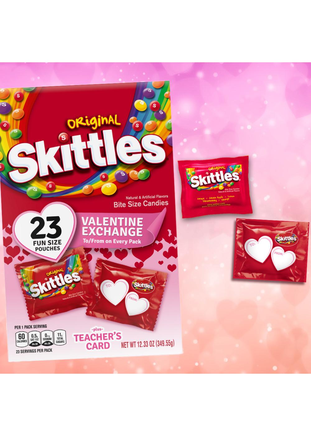 Skittles Original Fun Size Valentine's Exchange Candy; image 2 of 7