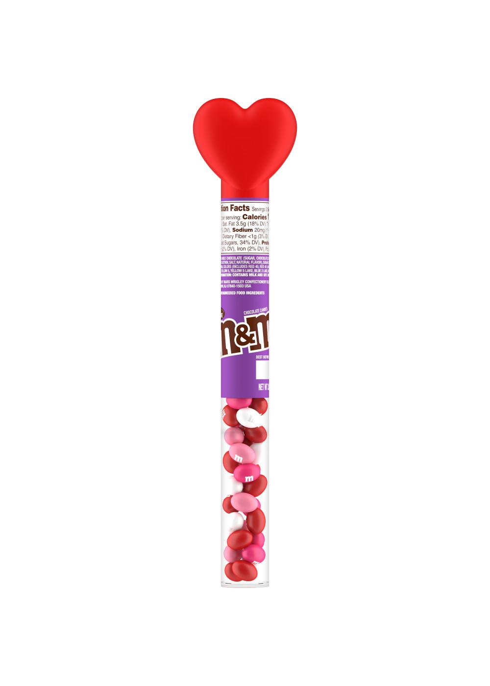 M&M'S Milk Chocolate Valentine's Candy Tube; image 1 of 7