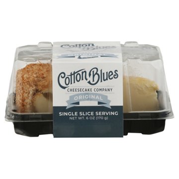 Cotton Blues Cheesecake Company Original Cheesecake Slice, 6 oz
