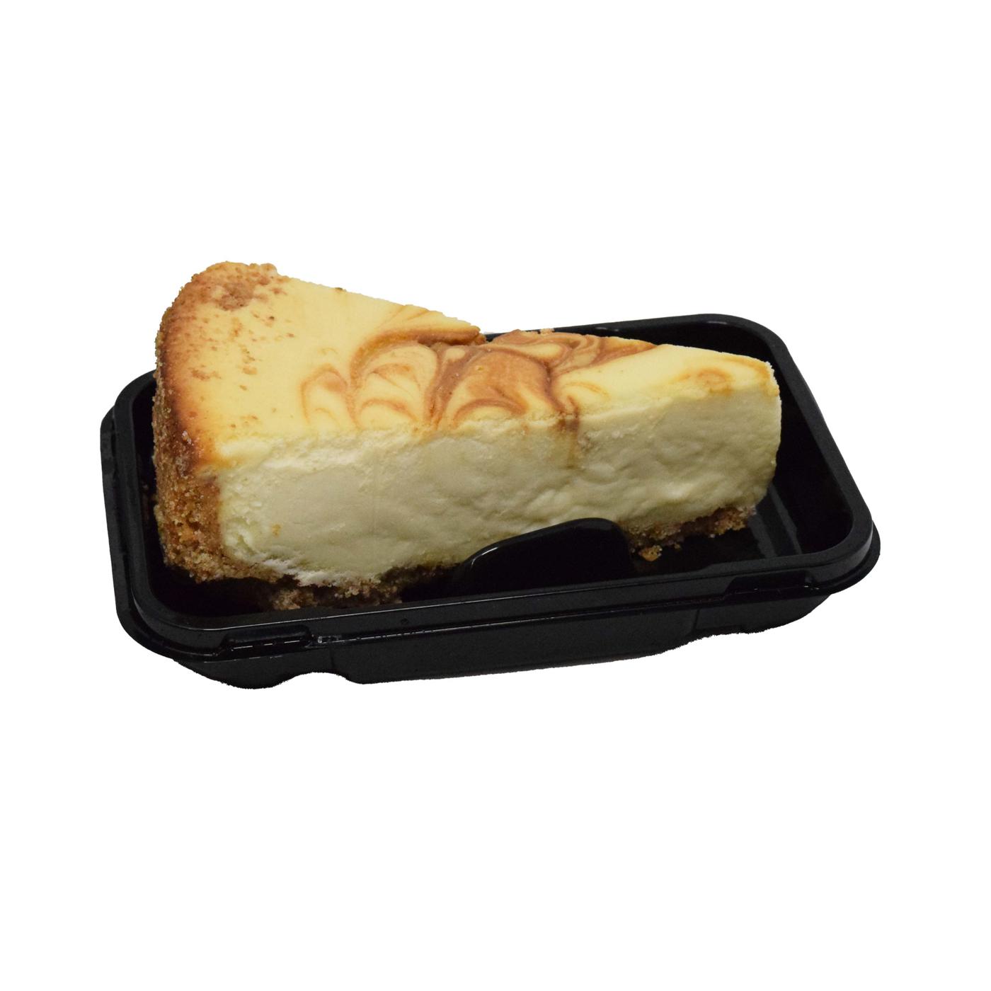 Cotton Blues Cheesecake Company Sea-Salted Caramel Swirl Cheesecake Slice ; image 2 of 2