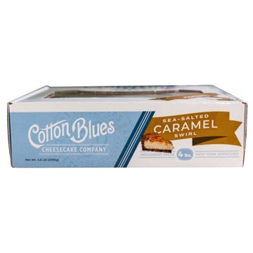 Cotton Blues Cheesecake Company Sea-Salted Caramel Swirl Cheesecake, 76 oz