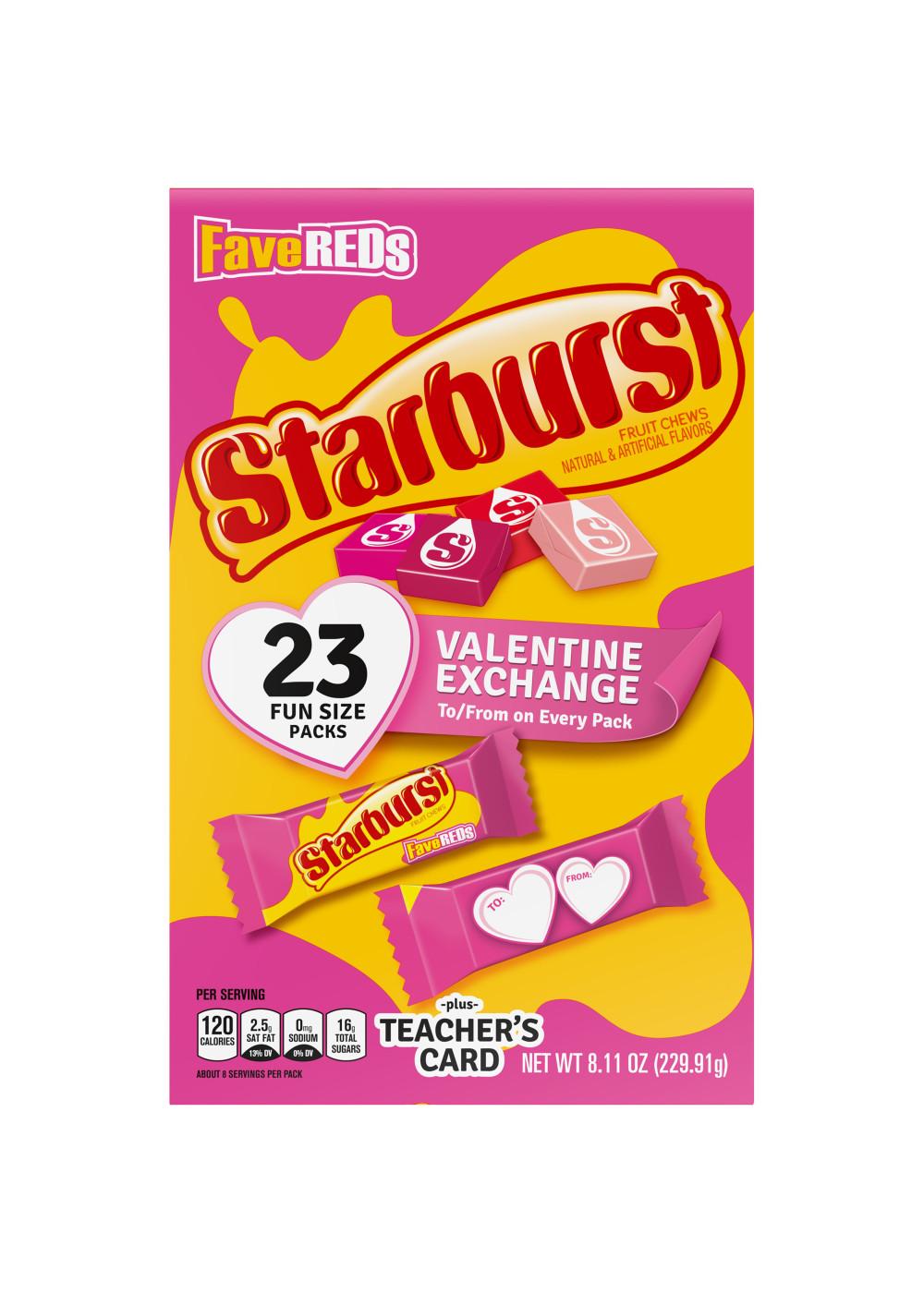 Starburst FaveReds Candy Valentine Exchange Packs; image 1 of 7