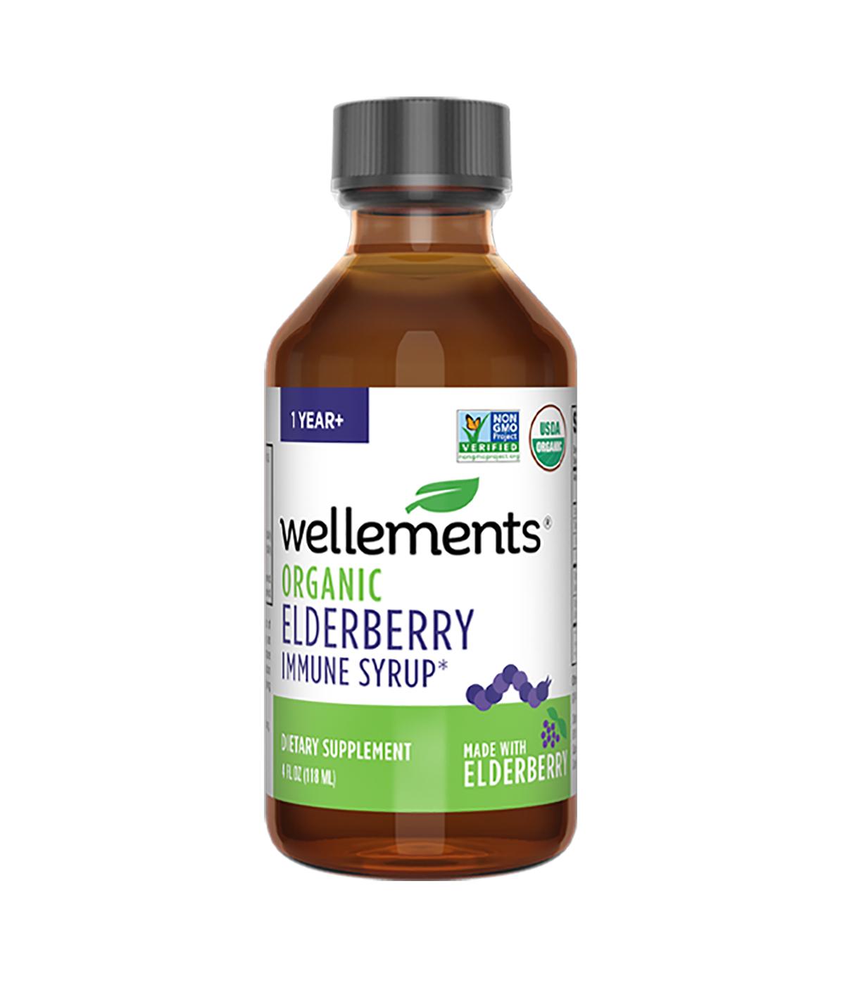 Wellements Organic Elderberry Immune Syrup; image 2 of 2