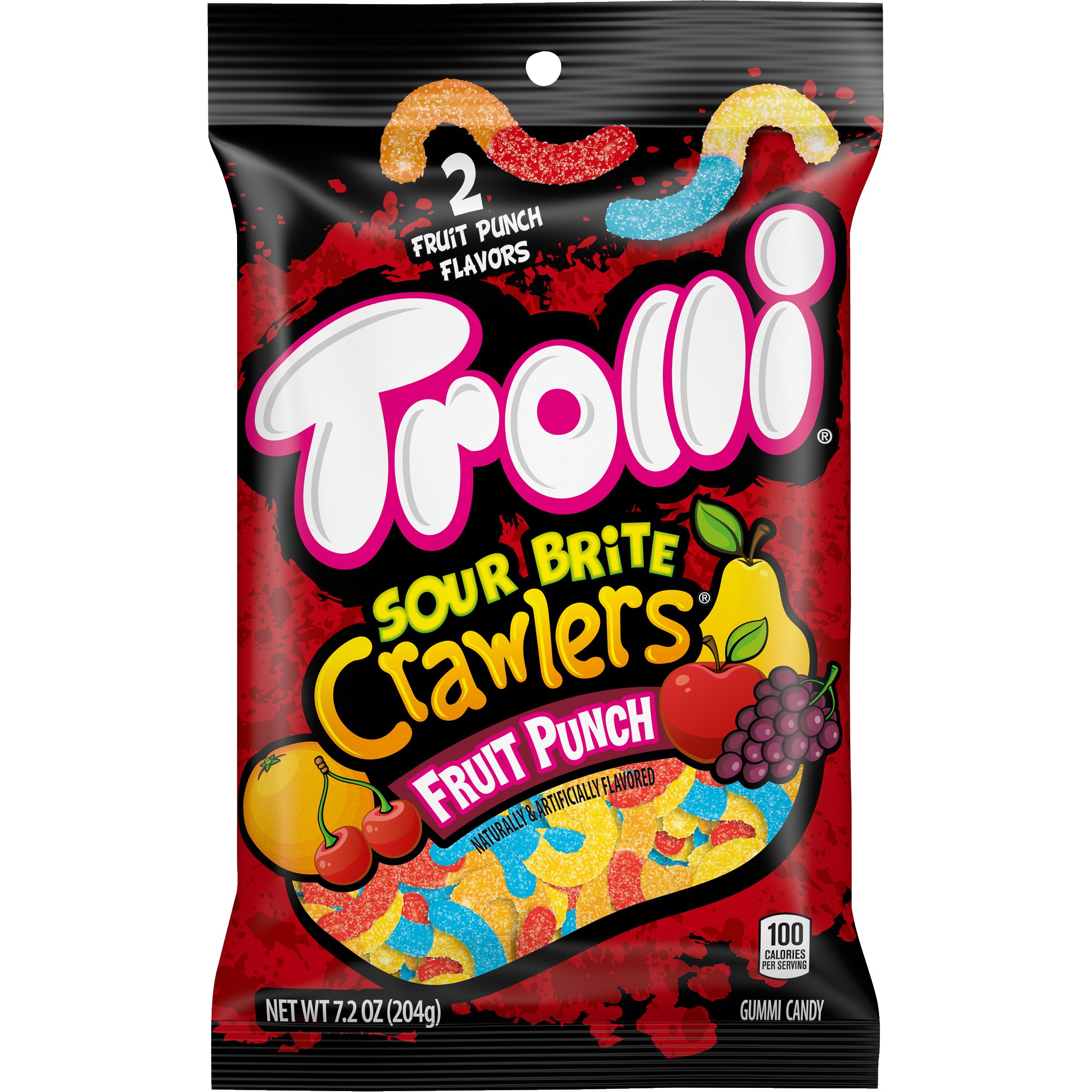 Trolli Fruit Punch Sour Brite Crawlers - Shop Candy at H-E-B